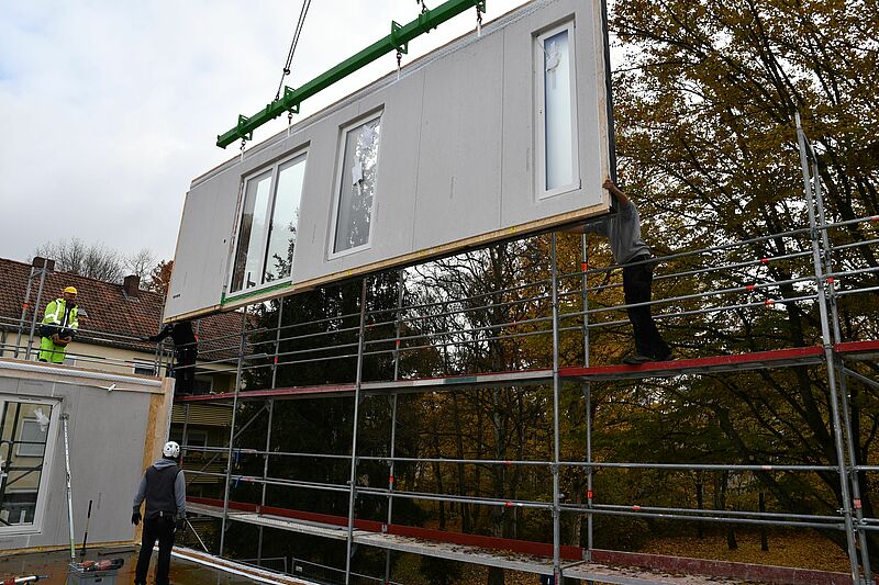 wbg Nürnberg baut typisierte Holzhybridhäuser