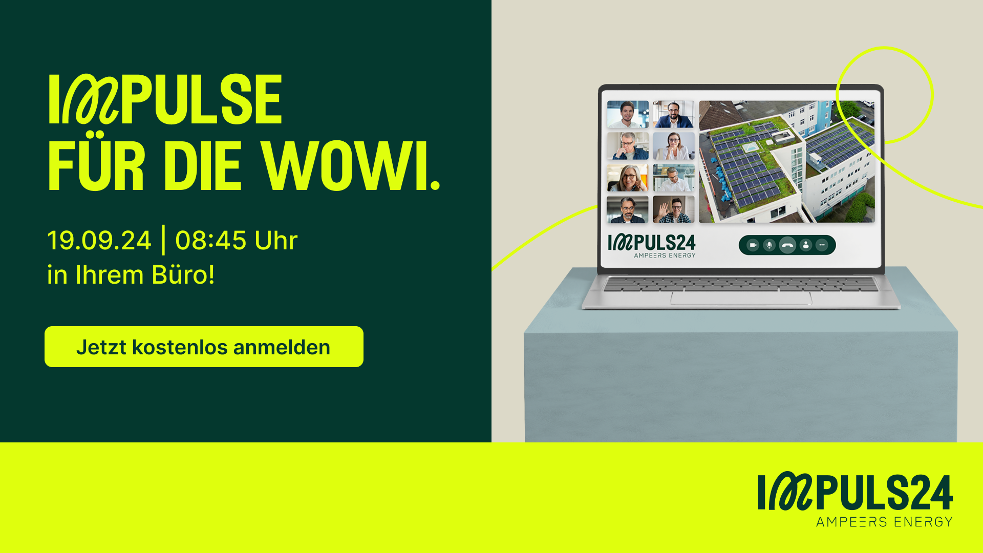 Externe Veranstaltung: IMPULS24 – Die Konferenz zur Dekarbonisierung der Wohnungswirtschaft, 19. September 2024, Online
